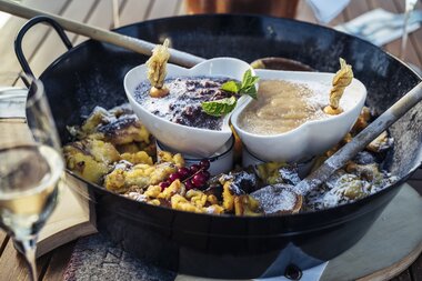 Sweet dish in the Franzl mountain restaurant | © Schmittenhöhebahn AG