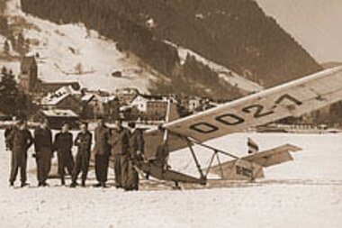 Lake Zell as an airplane landing field | © Zell am See-Kaprun