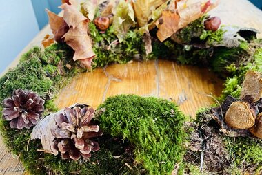 Whether only with leaves, only with moss or half/half - there are no limits to your creativity | © Zell am See-Kaprun Tourismus