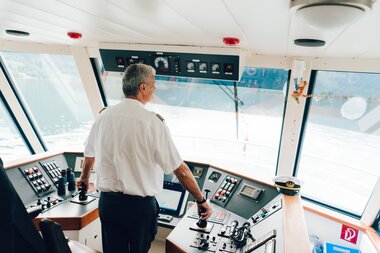 Captain Fürstauer at his workingplace