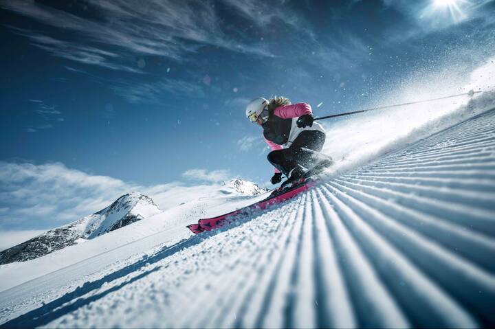 Freshly groomed slopes on the Kitzsteinhorn | © Kitzsteinhorn