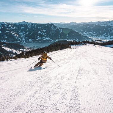 Great slopes with breathtaking views on the Schmittenhöhe | © Schmittenhöhebahn AG